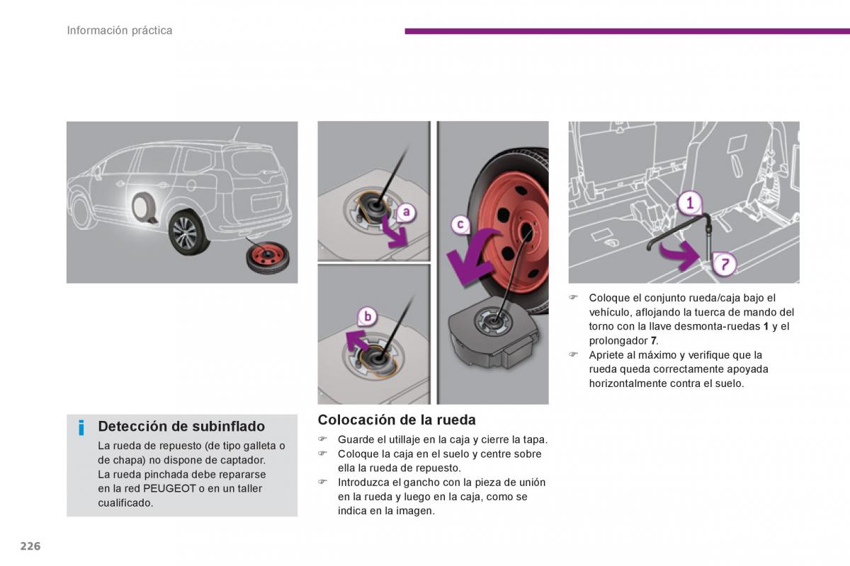 manual  Peugeot 5008 manual del propietario / page 228