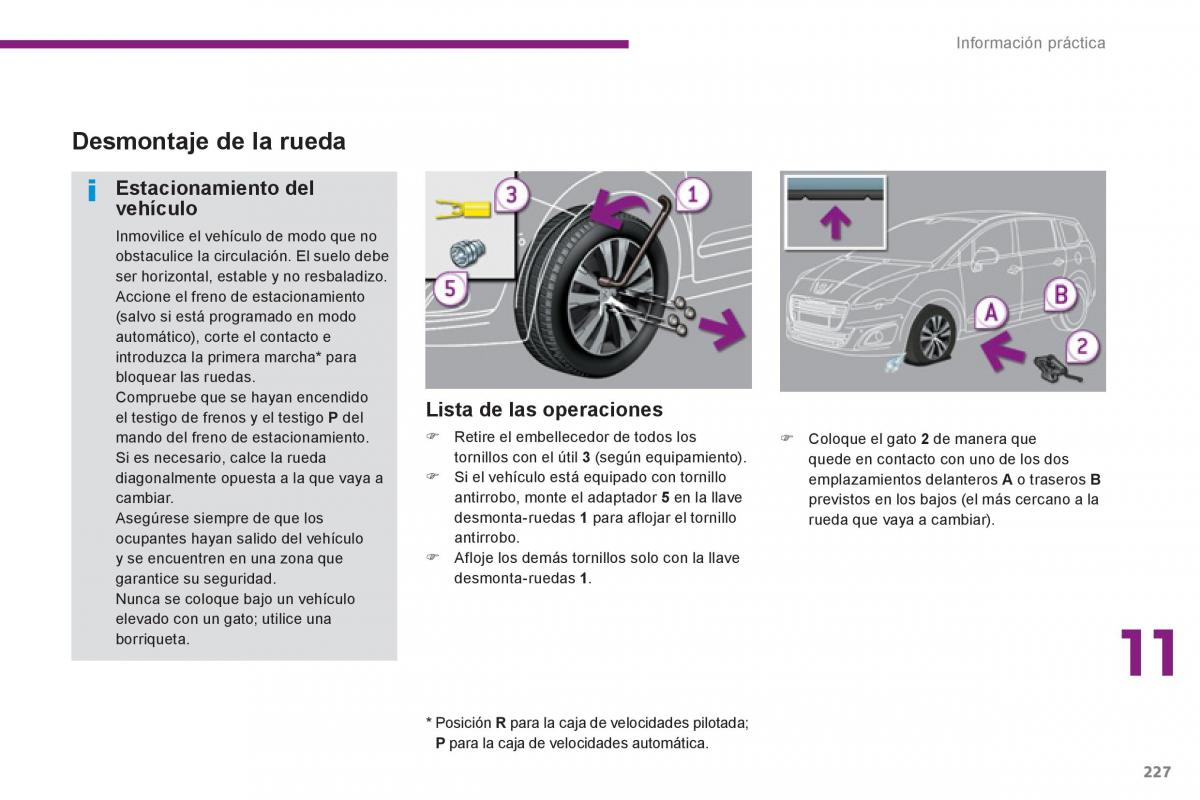 manual  Peugeot 5008 manual del propietario / page 229