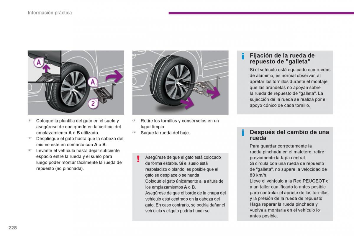 manual  Peugeot 5008 manual del propietario / page 230