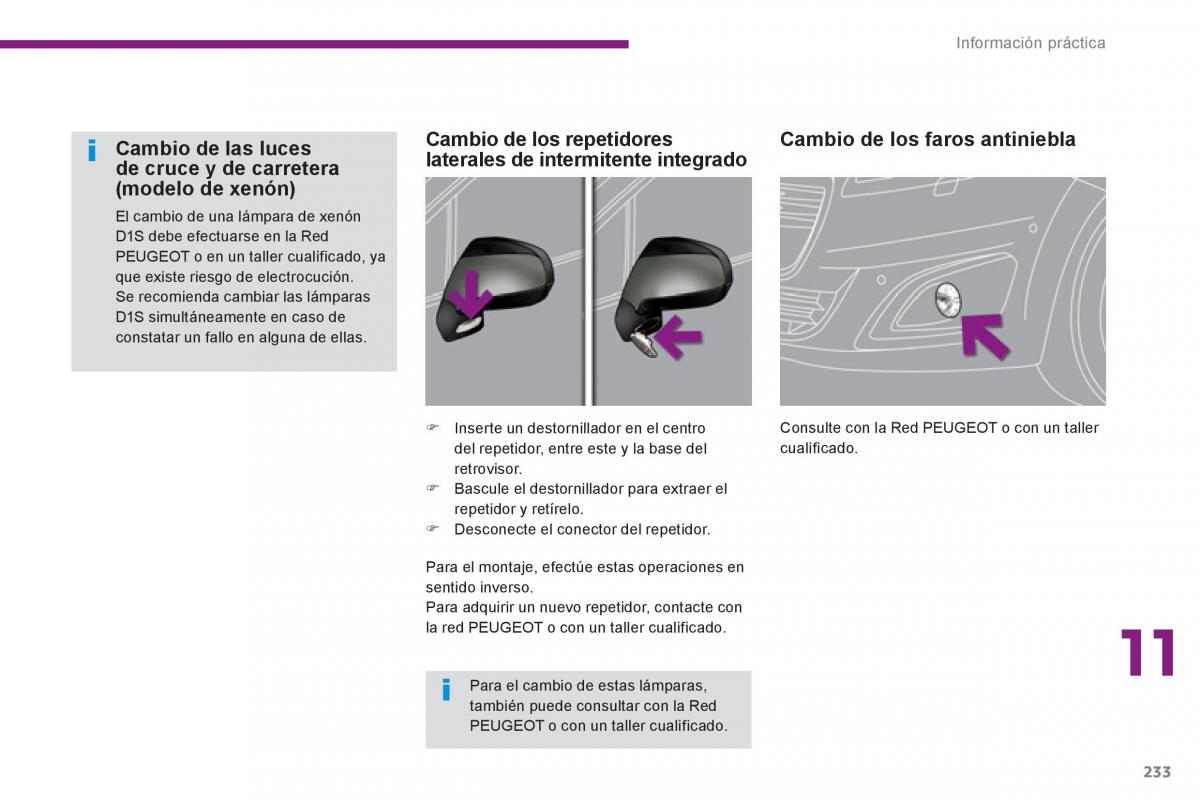 manual  Peugeot 5008 manual del propietario / page 235