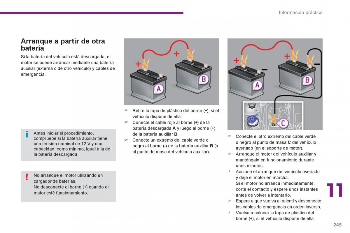 manual  Peugeot 5008 manual del propietario / page 247