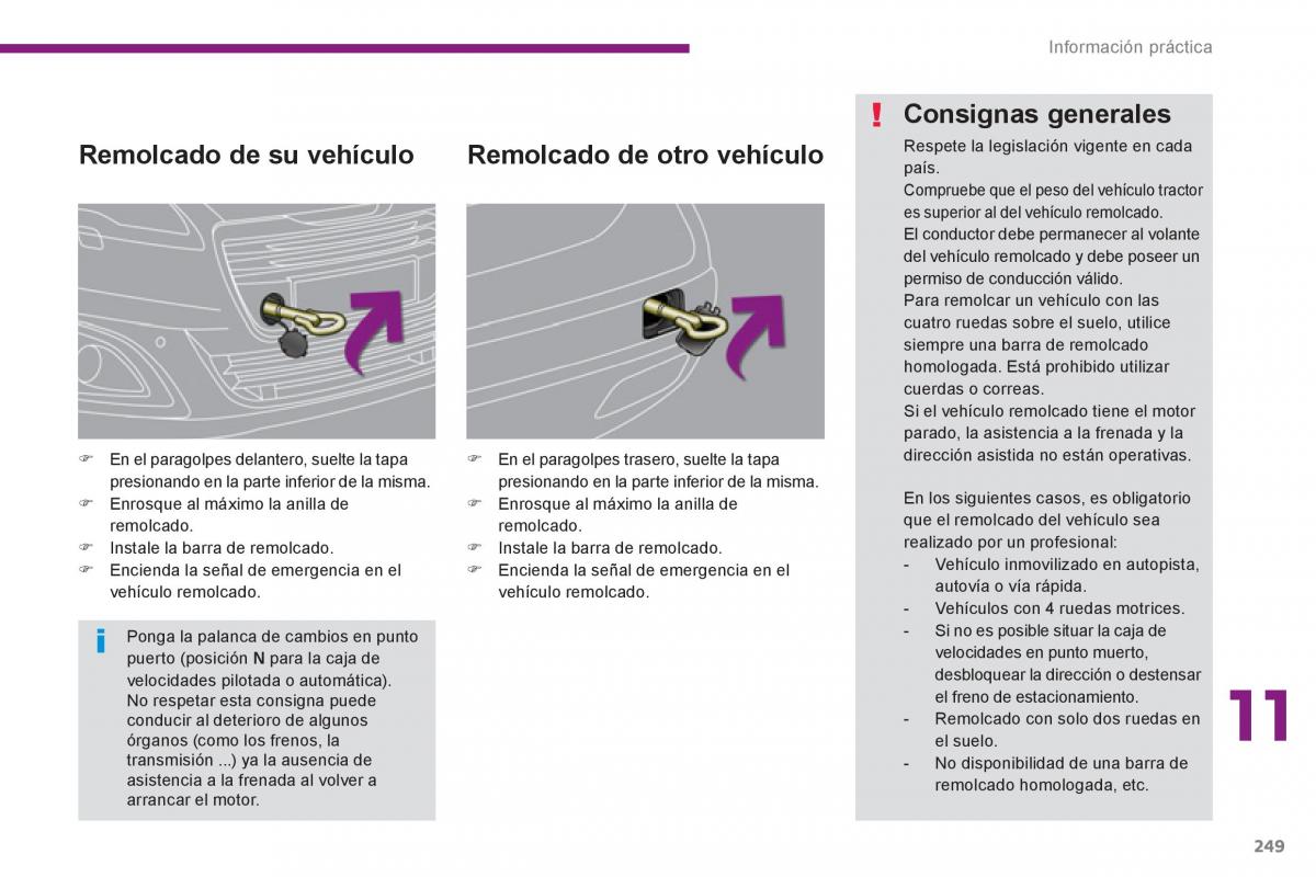 manual  Peugeot 5008 manual del propietario / page 251