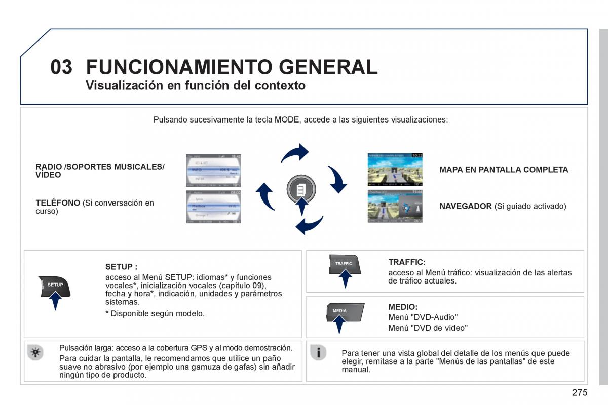 manual  Peugeot 5008 manual del propietario / page 277