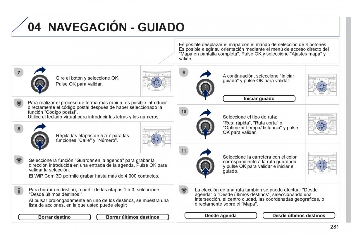 manual  Peugeot 5008 manual del propietario / page 283