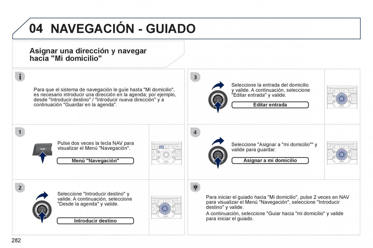 manual  Peugeot 5008 manual del propietario / page 284