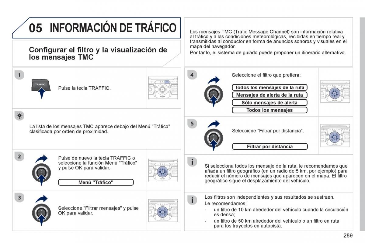 manual  Peugeot 5008 manual del propietario / page 291