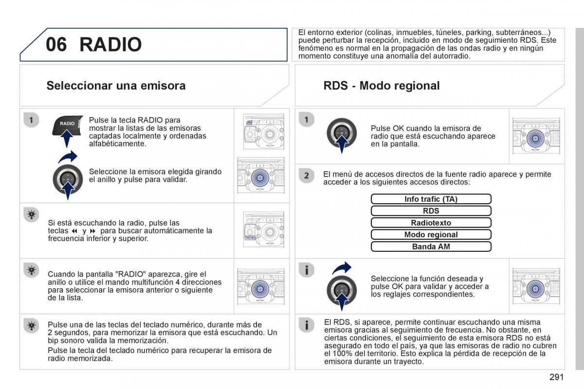 manual  Peugeot 5008 manual del propietario / page 293