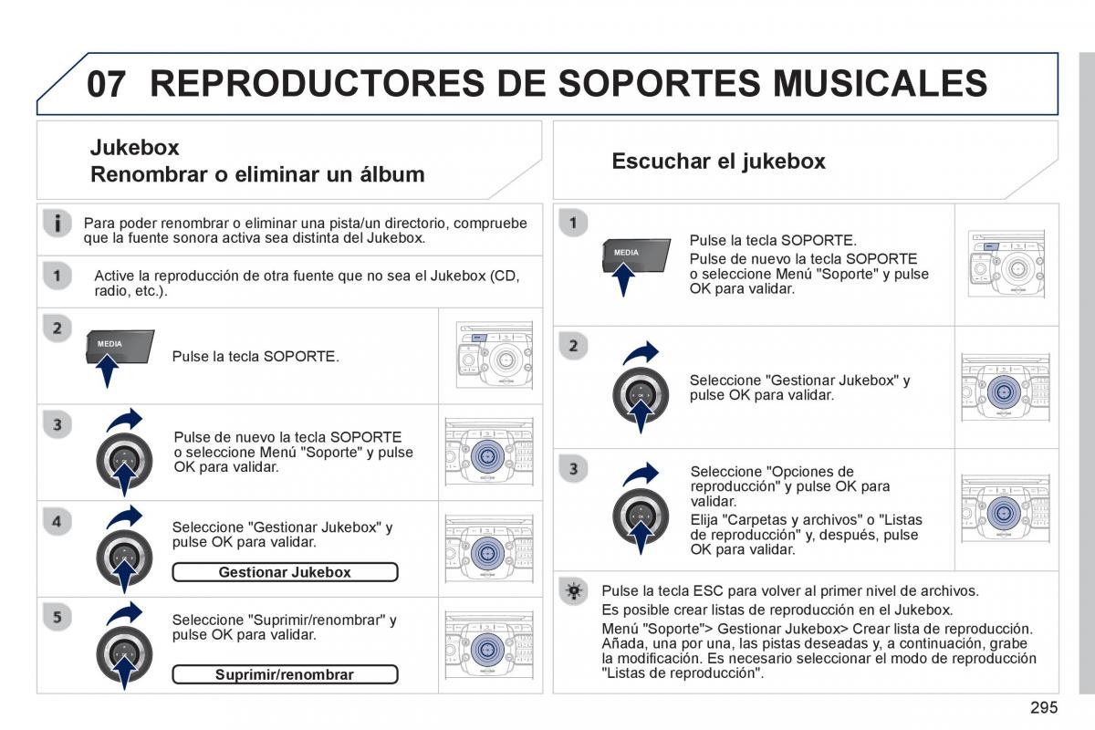 manual  Peugeot 5008 manual del propietario / page 297