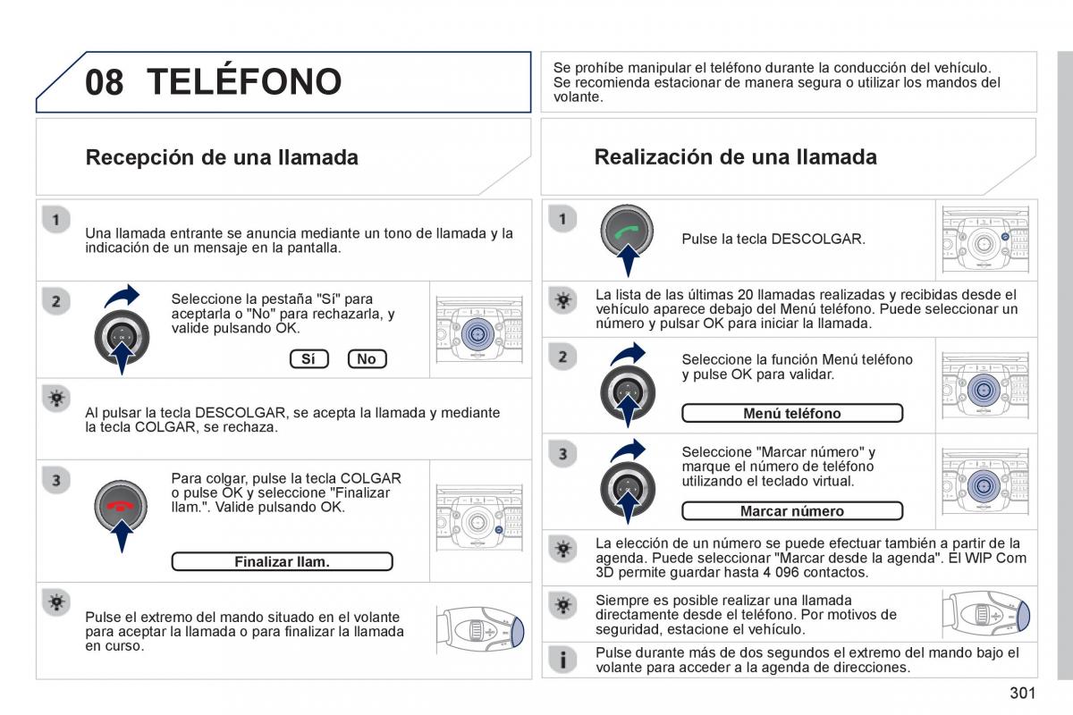 manual  Peugeot 5008 manual del propietario / page 303