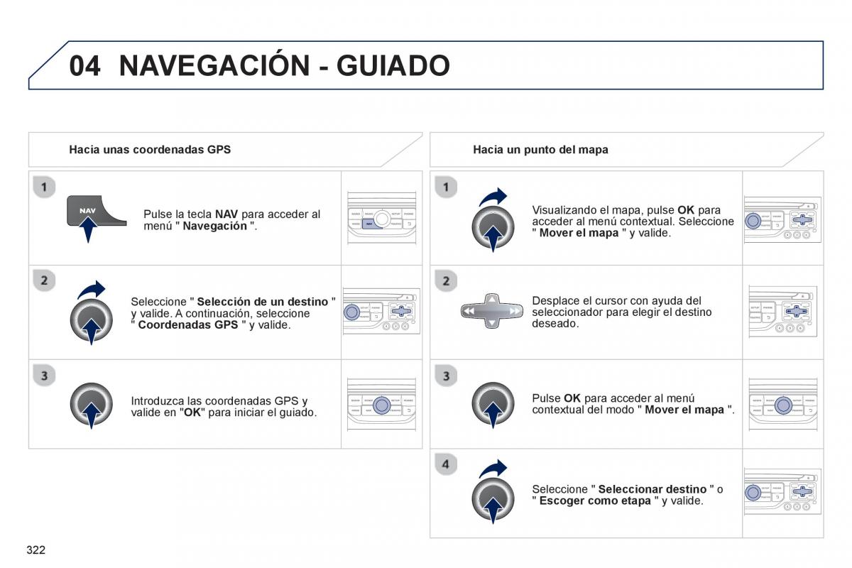 manual  Peugeot 5008 manual del propietario / page 324