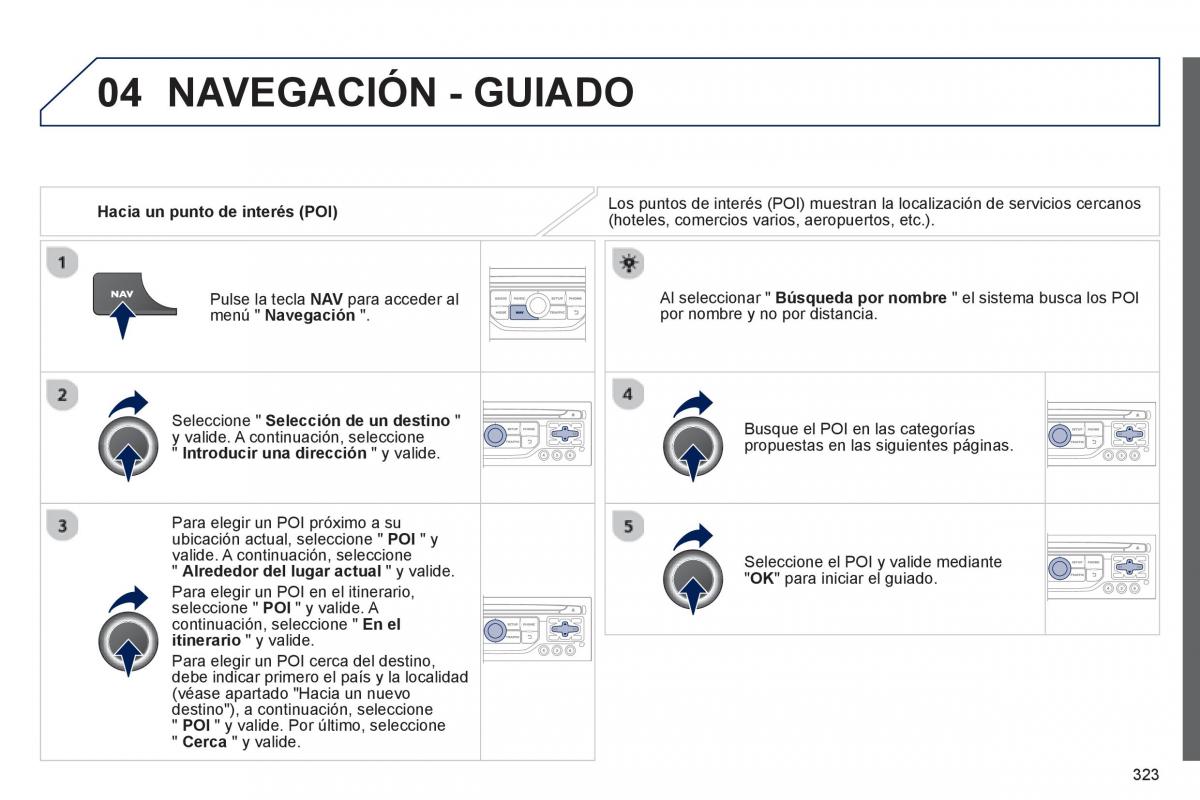 manual  Peugeot 5008 manual del propietario / page 325