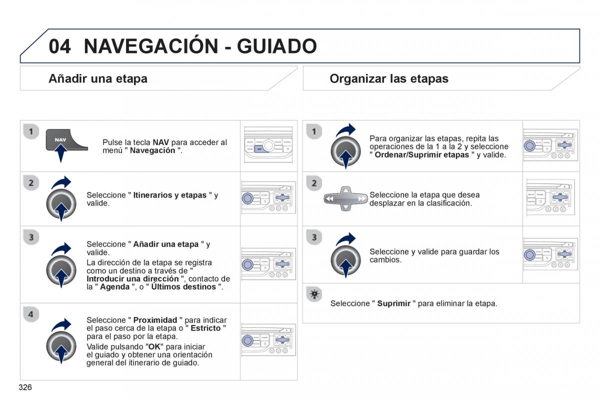 manual  Peugeot 5008 manual del propietario / page 328