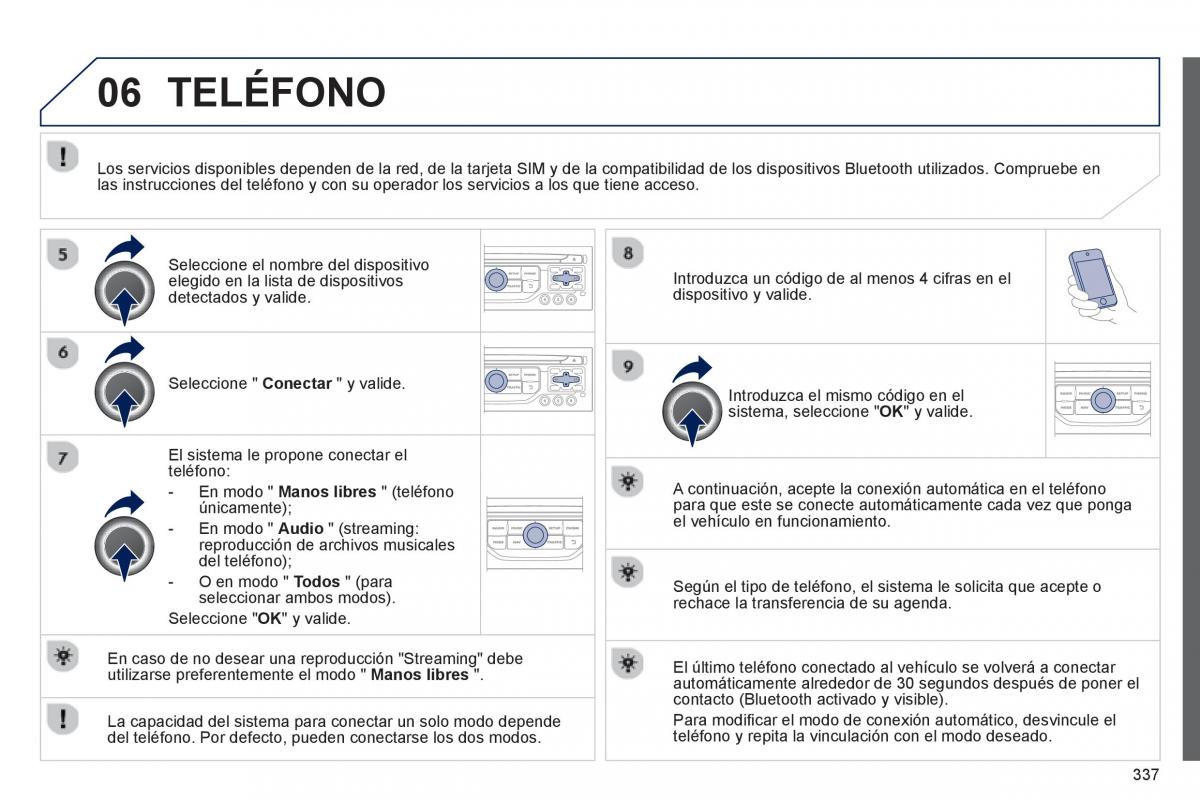 manual  Peugeot 5008 manual del propietario / page 339