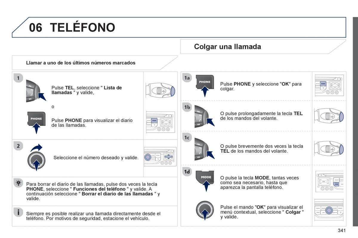 manual  Peugeot 5008 manual del propietario / page 343