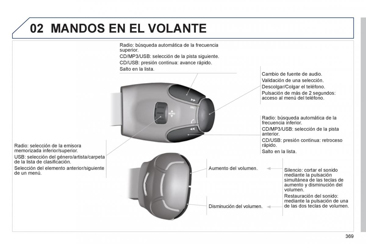 manual  Peugeot 5008 manual del propietario / page 371