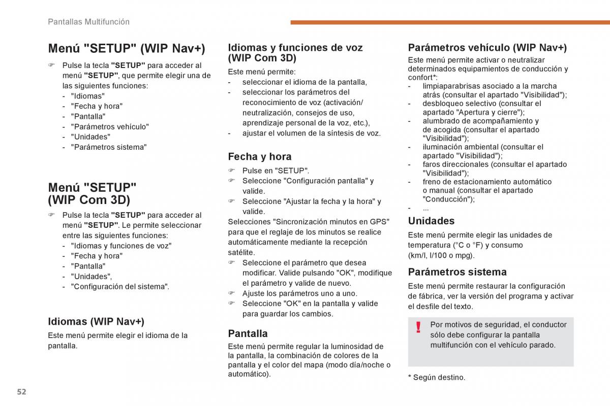 manual  Peugeot 5008 manual del propietario / page 54