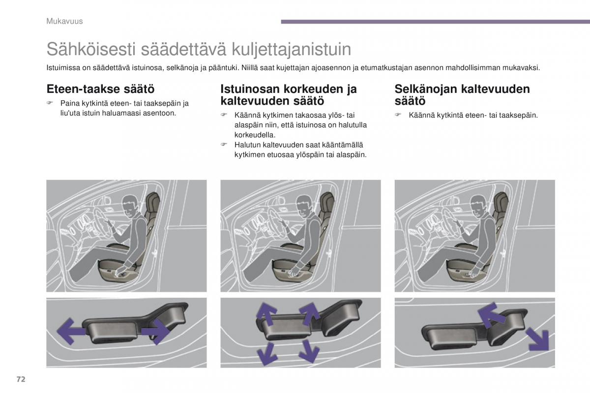 Peugeot 5008 omistajan kasikirja / page 74