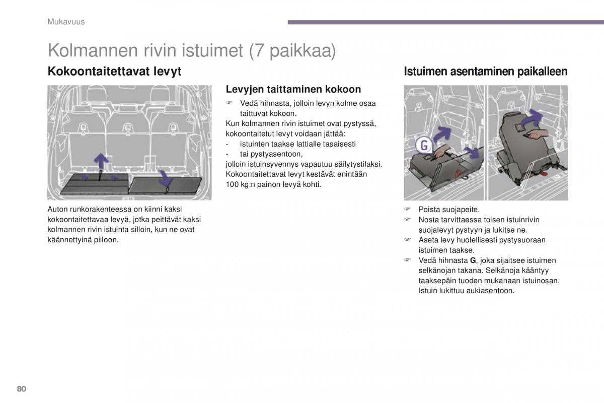 Peugeot 5008 omistajan kasikirja / page 82