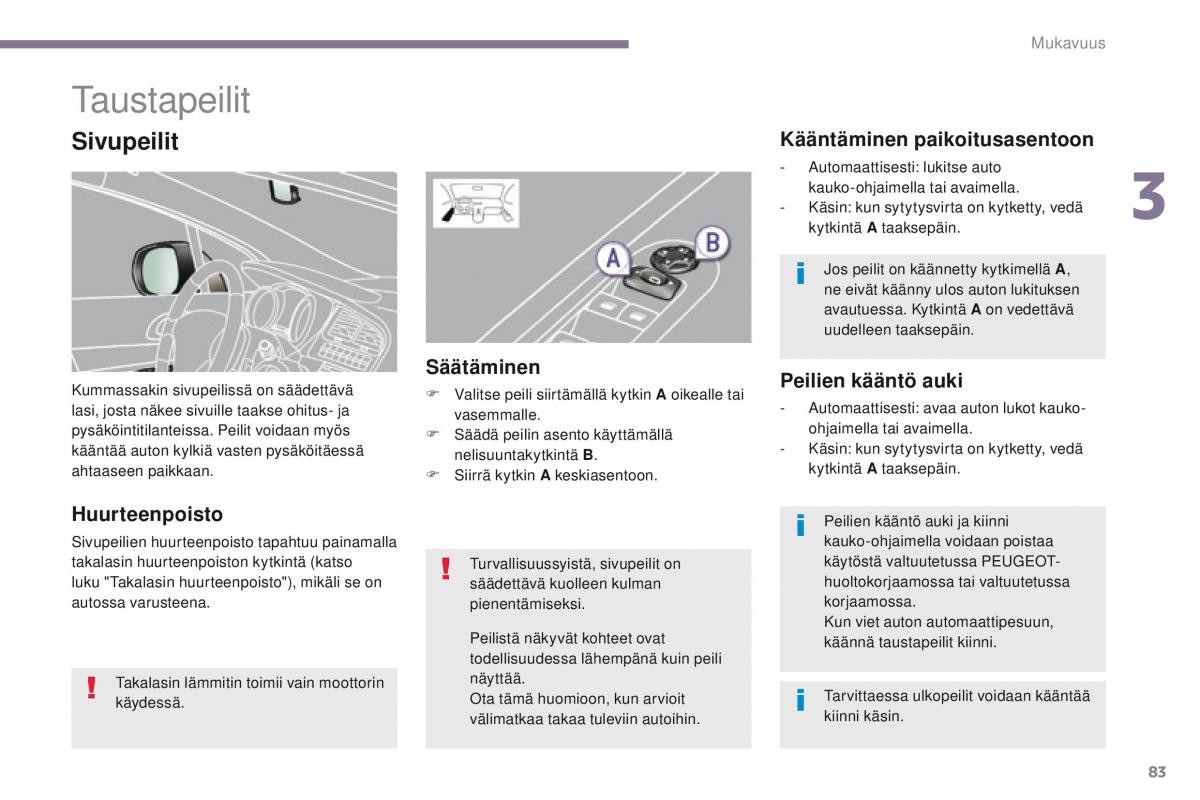 Peugeot 5008 omistajan kasikirja / page 85