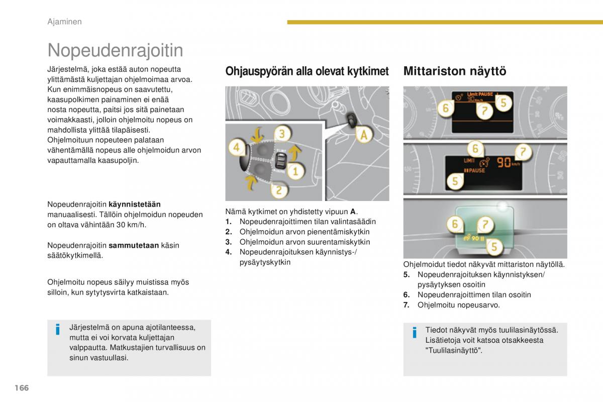 Peugeot 5008 omistajan kasikirja / page 168