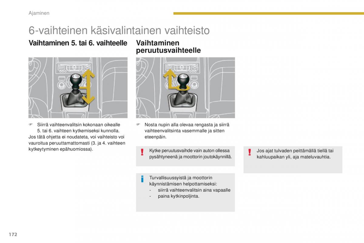 Peugeot 5008 omistajan kasikirja / page 174