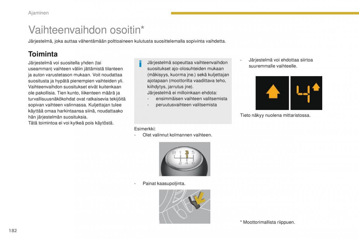 Peugeot 5008 omistajan kasikirja / page 184