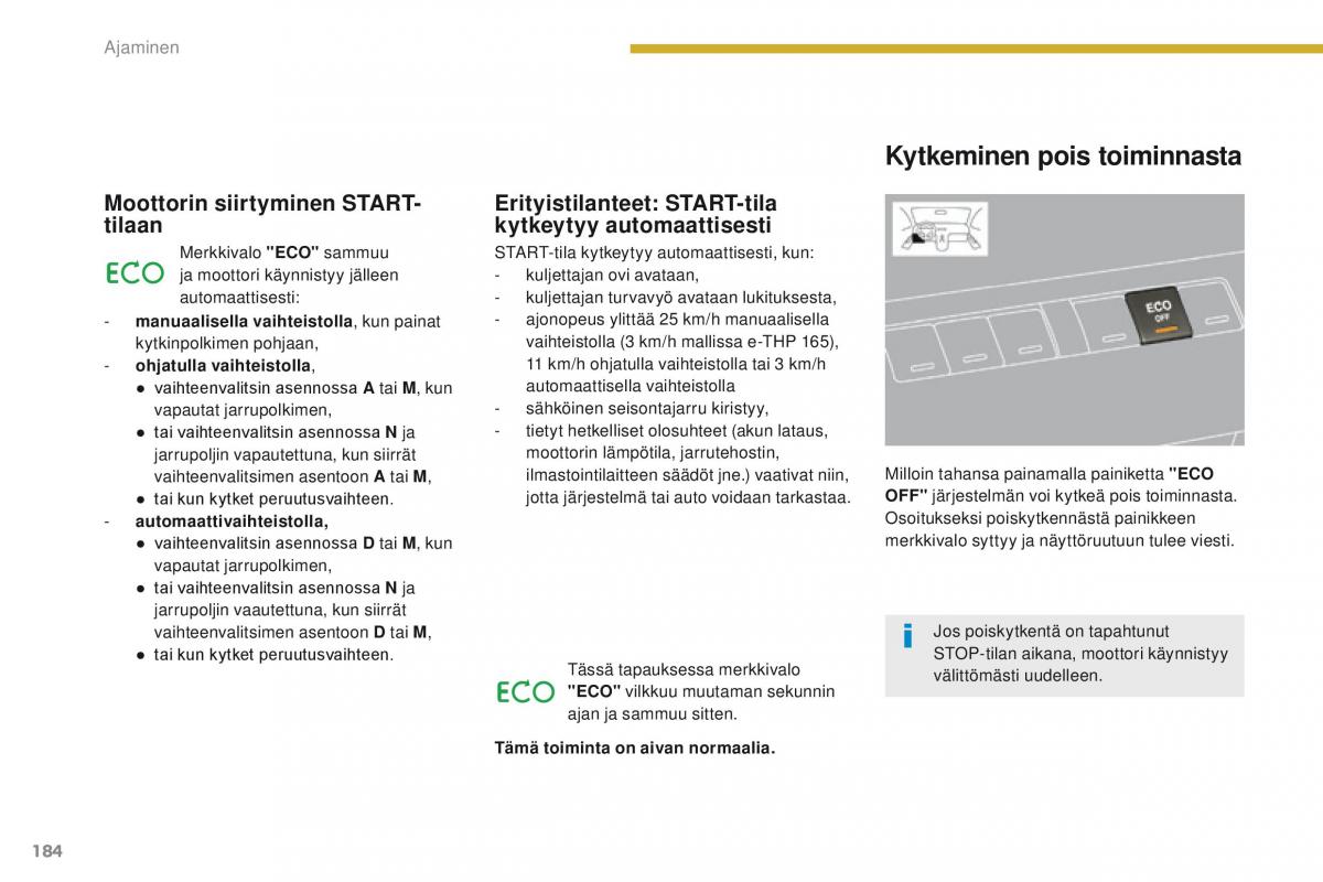 Peugeot 5008 omistajan kasikirja / page 186