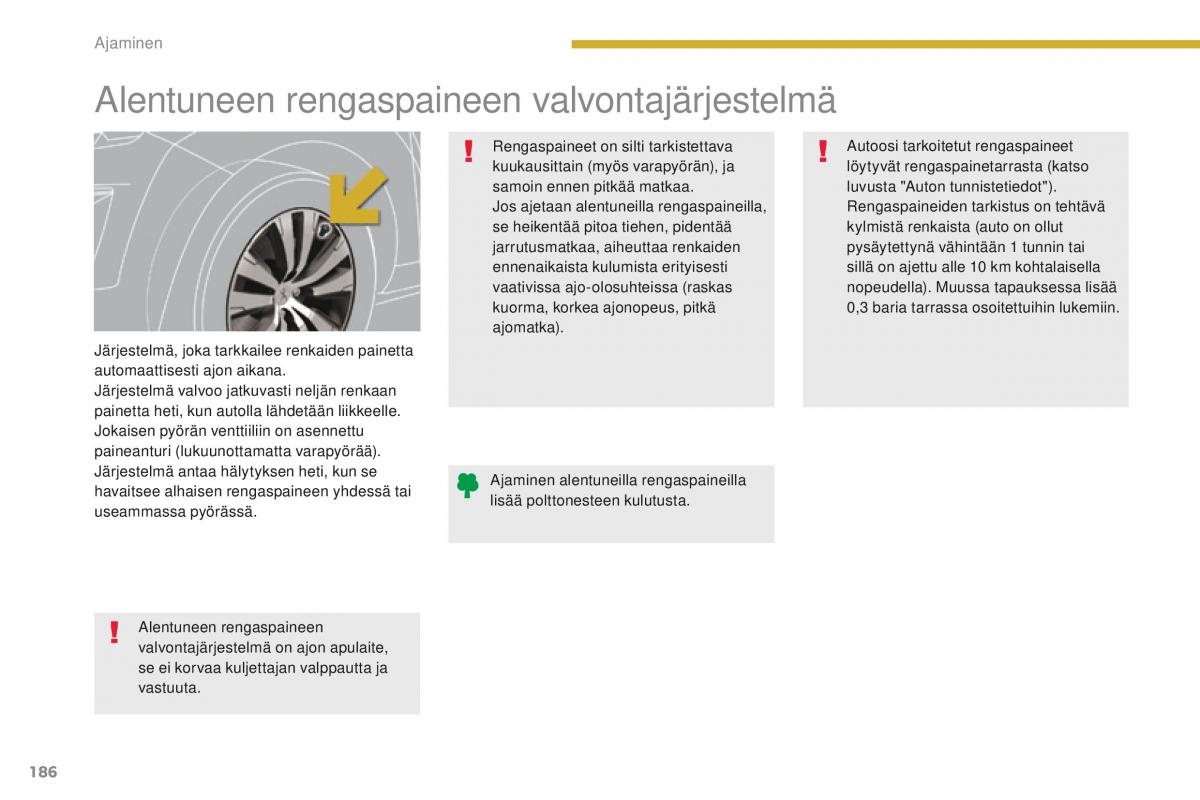 Peugeot 5008 omistajan kasikirja / page 188