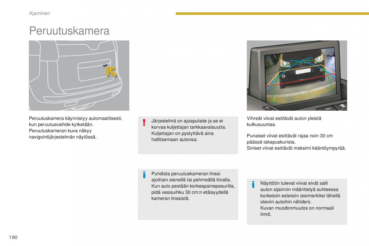 Peugeot 5008 omistajan kasikirja / page 192