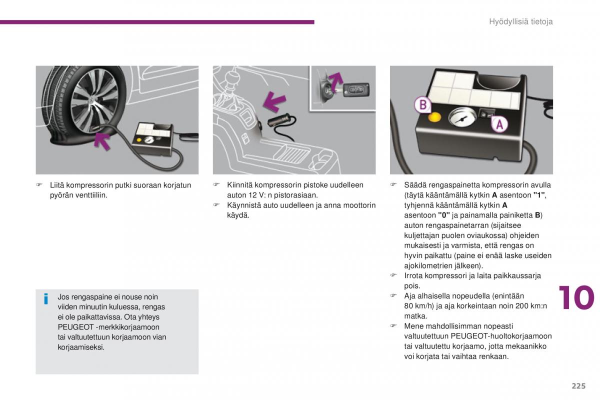 Peugeot 5008 omistajan kasikirja / page 227