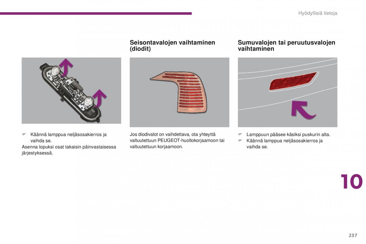 Peugeot 5008 omistajan kasikirja / page 239