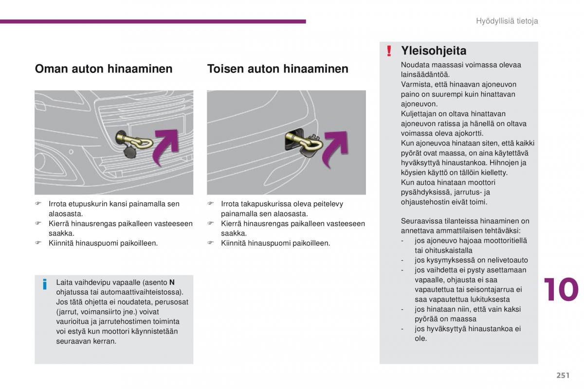 Peugeot 5008 omistajan kasikirja / page 253