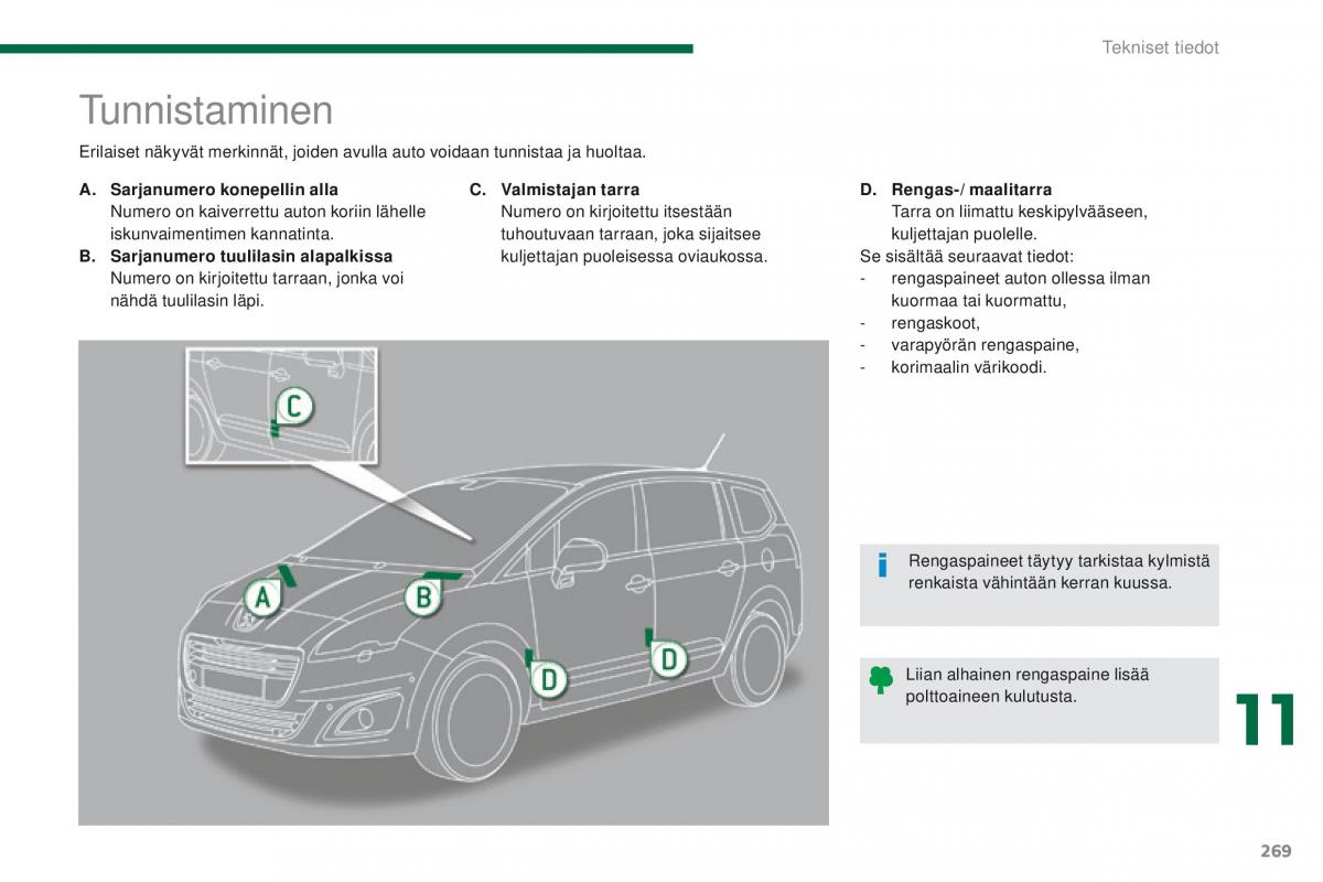 Peugeot 5008 omistajan kasikirja / page 271