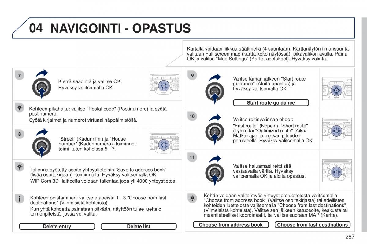 Peugeot 5008 omistajan kasikirja / page 289