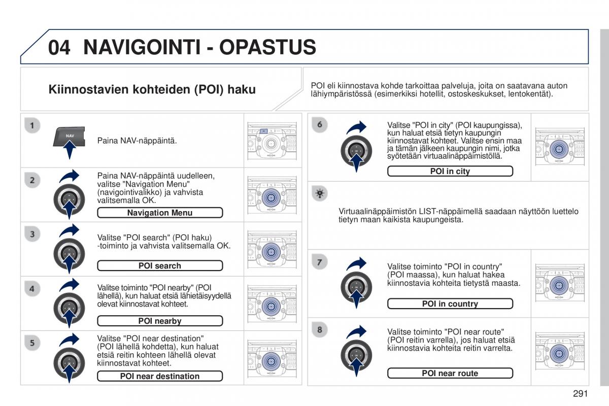 Peugeot 5008 omistajan kasikirja / page 293