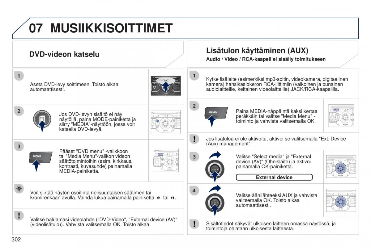 Peugeot 5008 omistajan kasikirja / page 304