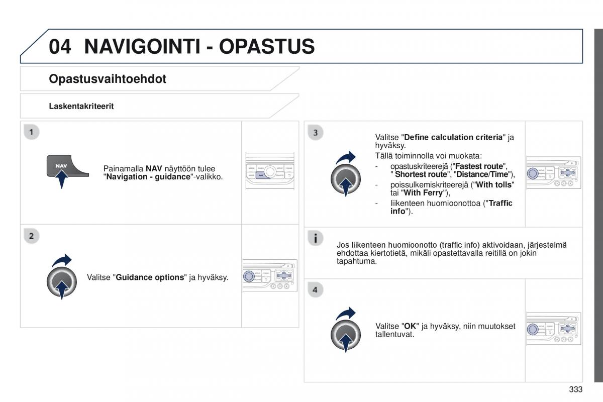 Peugeot 5008 omistajan kasikirja / page 335