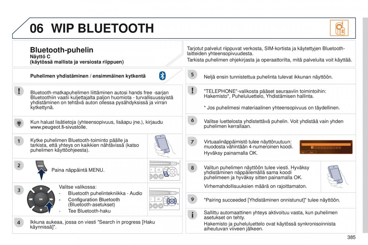 Peugeot 5008 omistajan kasikirja / page 387