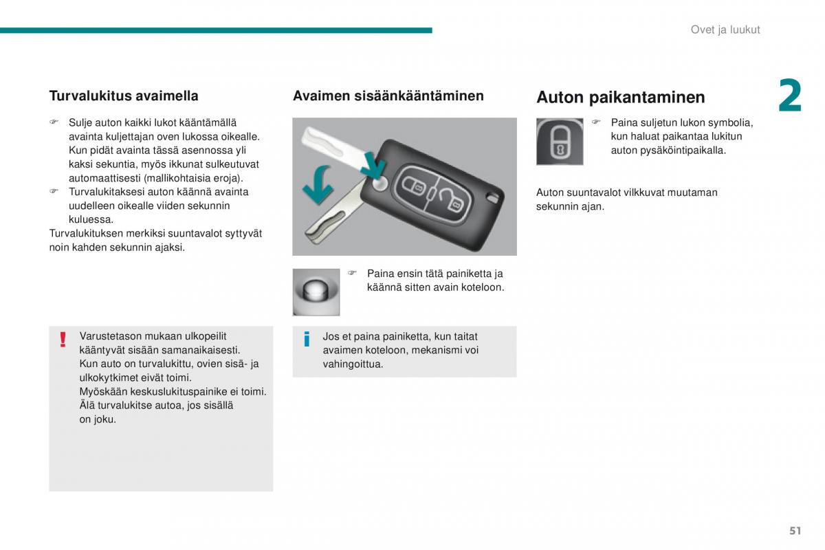 Peugeot 5008 omistajan kasikirja / page 53