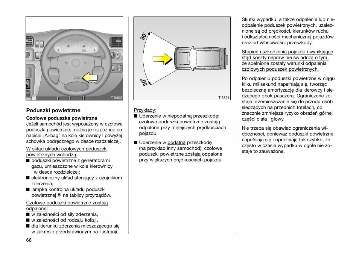 Opel Frontera B Isuzu Wizard Vauxhall Holden instrukcja obslugi instrukcja obslugi / page 66