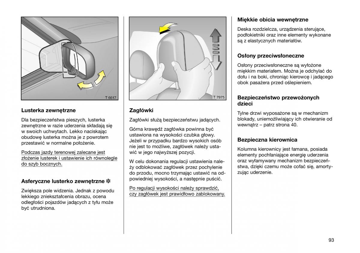 Opel Frontera B Isuzu Wizard Vauxhall Holden instrukcja obslugi instrukcja obslugi / page 93