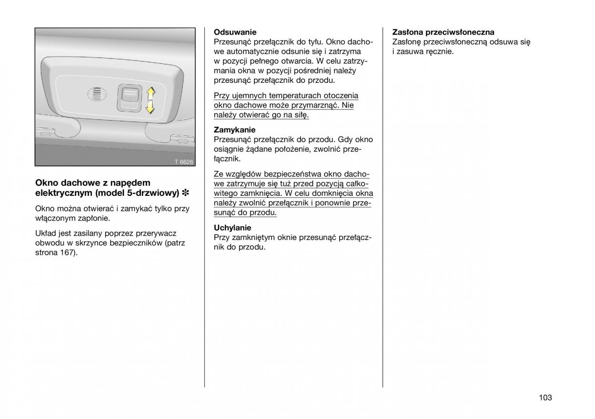 Opel Frontera B Isuzu Wizard Vauxhall Holden instrukcja obslugi instrukcja obslugi / page 103