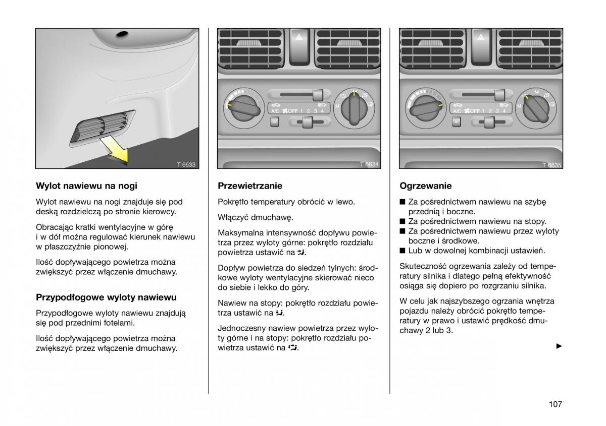 Opel Frontera B Isuzu Wizard Vauxhall Holden instrukcja obslugi instrukcja obslugi / page 107