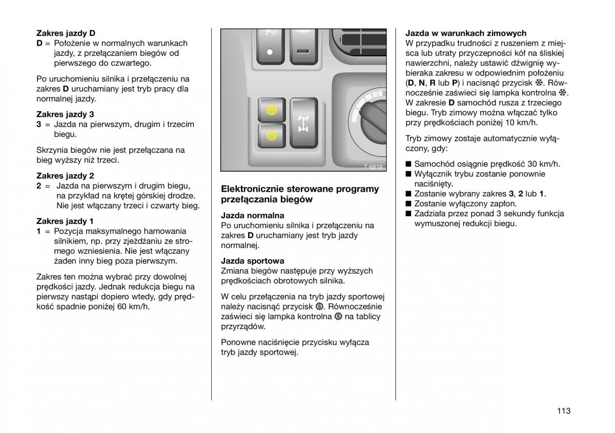 Opel Frontera B Isuzu Wizard Vauxhall Holden instrukcja obslugi instrukcja obslugi / page 113