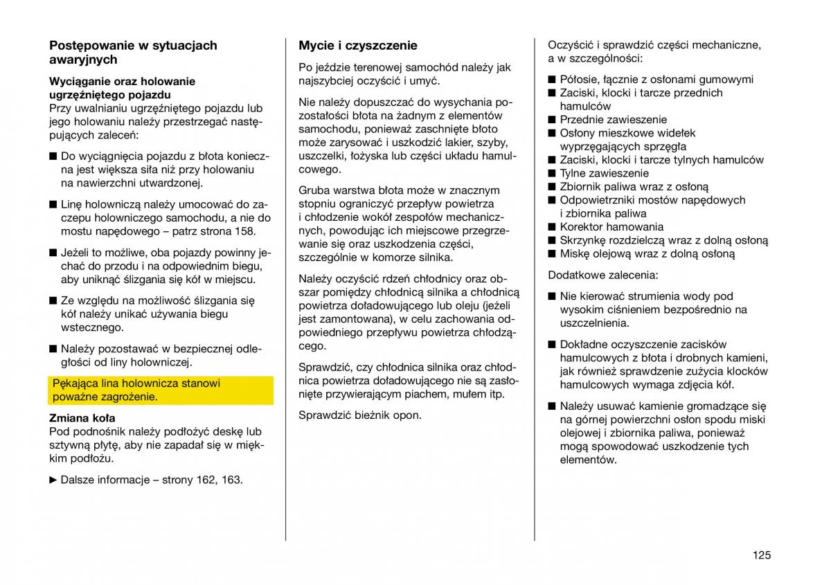 Opel Frontera B Isuzu Wizard Vauxhall Holden instrukcja obslugi instrukcja obslugi / page 125