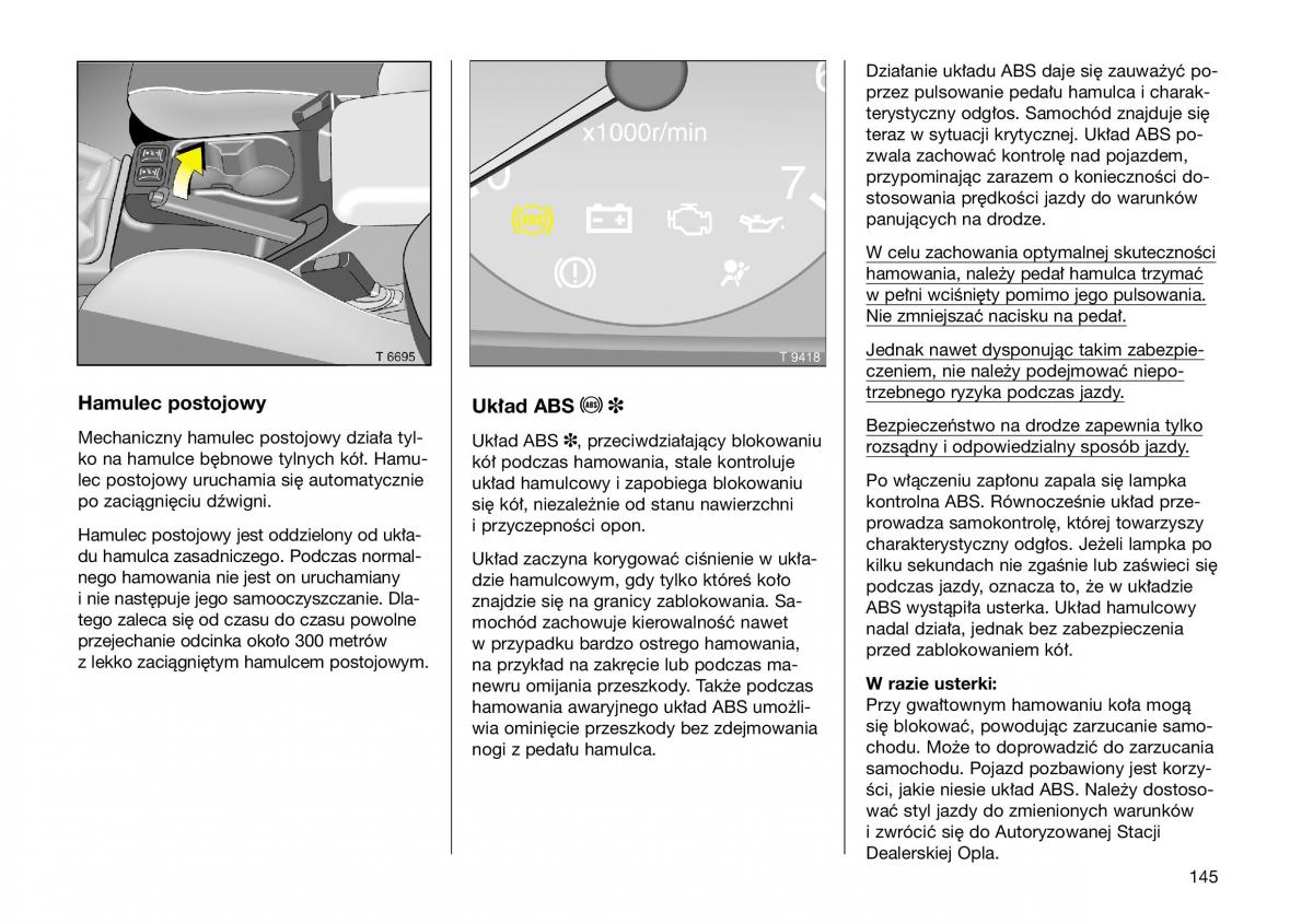 Opel Frontera B Isuzu Wizard Vauxhall Holden instrukcja obslugi instrukcja obslugi / page 145