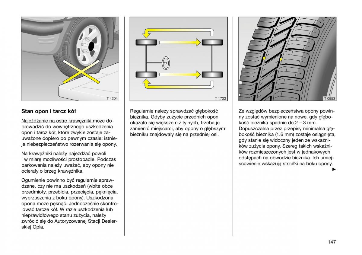 Opel Frontera B Isuzu Wizard Vauxhall Holden instrukcja obslugi instrukcja obslugi / page 147