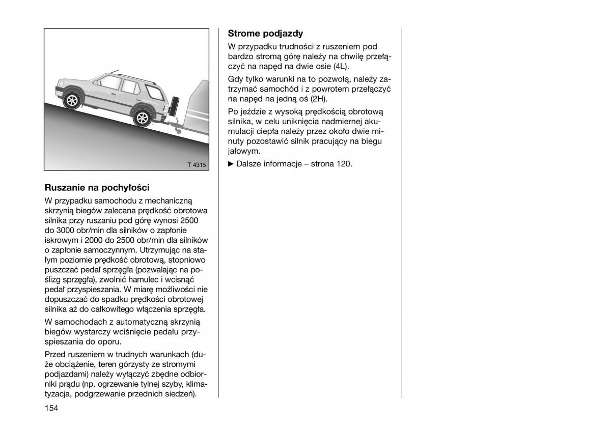 Opel Frontera B Isuzu Wizard Vauxhall Holden instrukcja obslugi instrukcja obslugi / page 154