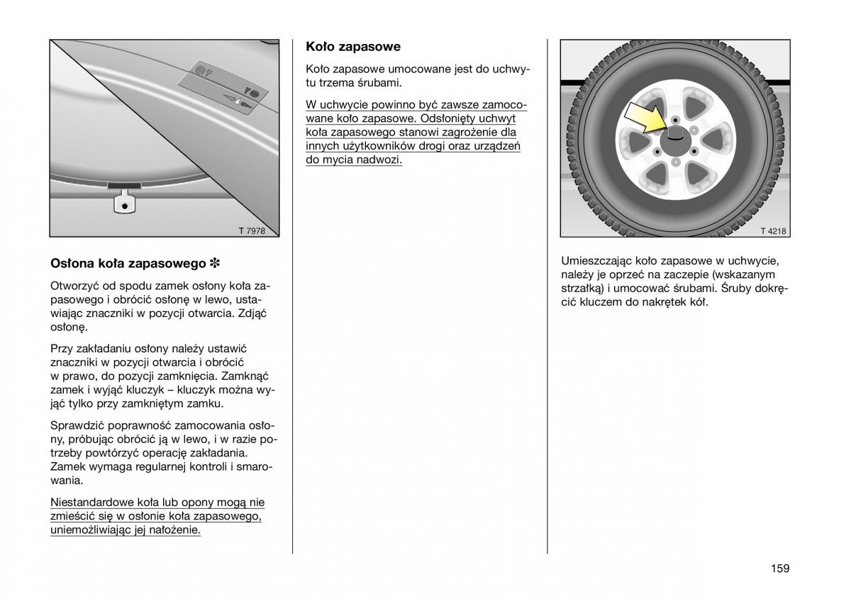 Opel Frontera B Isuzu Wizard Vauxhall Holden instrukcja obslugi instrukcja obslugi / page 159