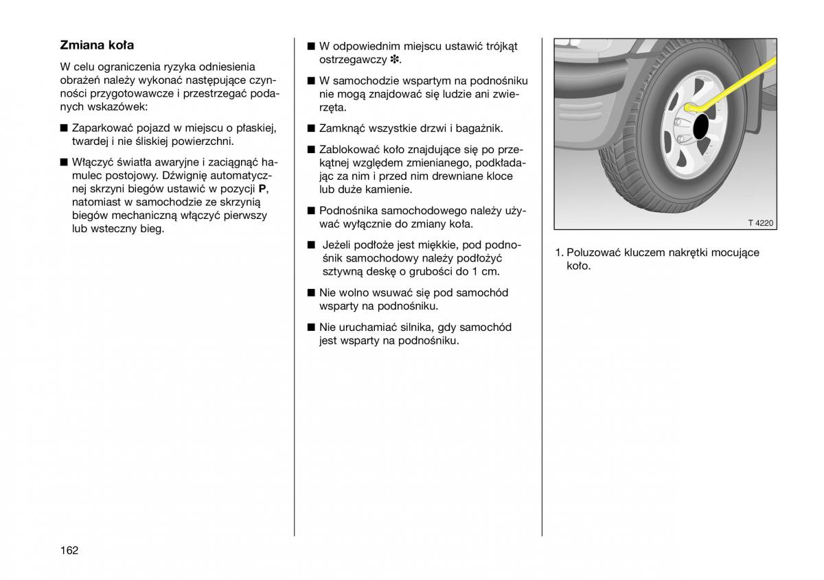 Opel Frontera B Isuzu Wizard Vauxhall Holden instrukcja obslugi instrukcja obslugi / page 162